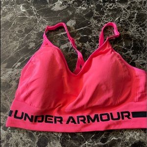 Hot pink Under Armour sports bra. Size XL